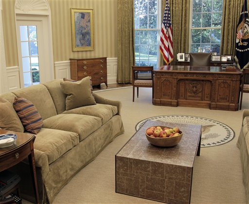 Obama’s new Oval Office digs