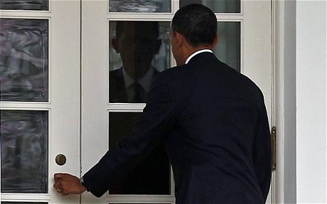 Bad omen for Obama; Locked out of White House
