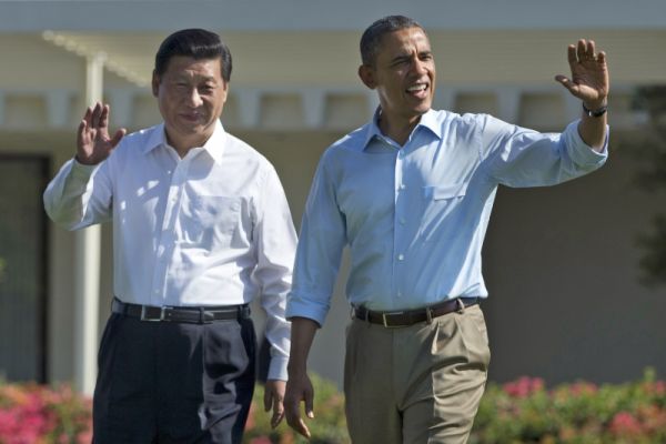 Slow Walking = Short Life:  Obama takes Xi Jinping on a leisurely stroll