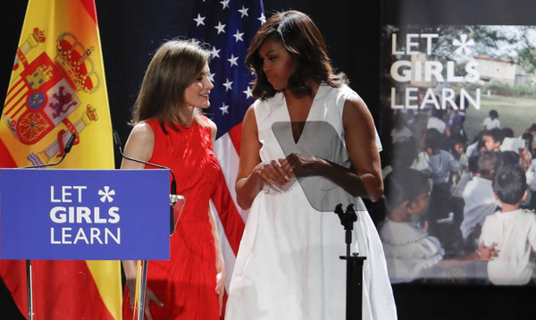 Michelle Obama Lectures the World on Girl Power